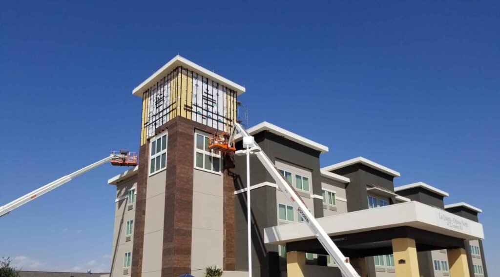 commercial construction in weatherford by mustang roofing & construction