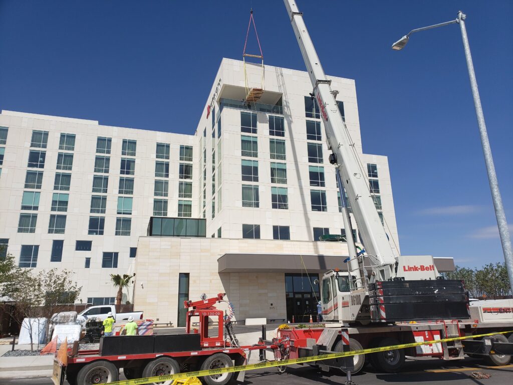 commercial construction of a hotel in parker county